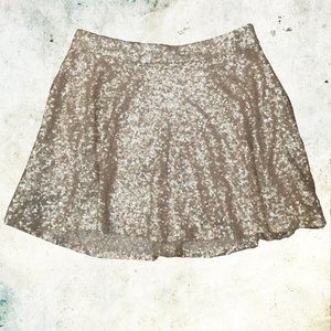 Gold Sequin Bethany Mota Skirt
